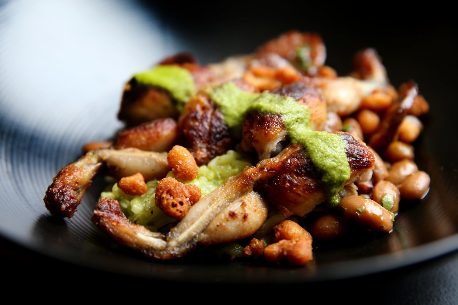 Dining Review: Frog Legs with beans and rice dish at The Last Kitchen